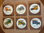 Vintage Teakhouten Onderzetters - Jaren '60, Huis en Inrichting, Woonaccessoires | Onderzetters, Ophalen of Verzenden, Glas of Kopje