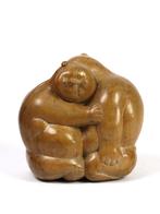 Art Deco Bali Sculptuur, Antiek en Kunst, Kunst | Beelden en Houtsnijwerken, Ophalen of Verzenden