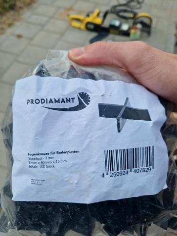 Prodiamant Voegkruizen 3mm - 100 stuks beschikbaar voor biedingen