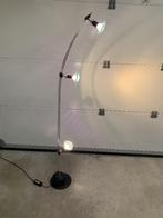 Staande Halogeenlamp met dimmer, Huis en Inrichting, Lampen | Vloerlampen, Ophalen, Glas, Zo goed als nieuw, Modern