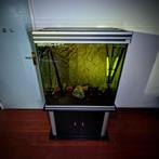 Uniek aquarium - ca .. L, incl kast, filter & achterwand, Ophalen, Zo goed als nieuw, Leeg aquarium