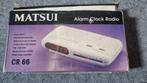 Retro alarm klok / wekker Matsui cr66, Ophalen of Verzenden, Zo goed als nieuw, Digitaal