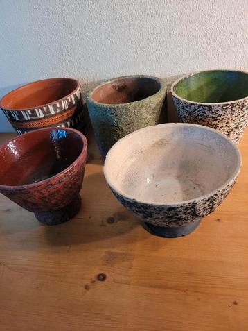 vijf stoere vintage bloempotten 3 voor 26 euro bloempot pot beschikbaar voor biedingen
