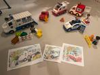 Duplo, politie auto, ambulance en brandweer set, Kinderen en Baby's, Speelgoed | Duplo en Lego, Ophalen of Verzenden, Zo goed als nieuw