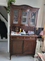 Gebruikte buffetkast met glas, Huis en Inrichting, Ophalen, Gebruikt, 200 cm of meer, Glas