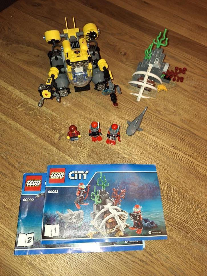 Lego 60092 Diepzee duikboot, Kinderen en Baby's, Speelgoed | Duplo en Lego, Gebruikt, Lego, Complete set, Ophalen of Verzenden