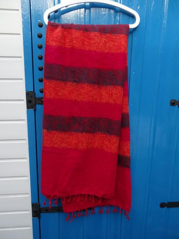 NEPAL WOLLEN SJAAL YAKWOL-MEDITATIEDEKEN--OMSLAGDOEK 180X80, Kleding | Dames, Mutsen, Sjaals en Handschoenen, Zo goed als nieuw
