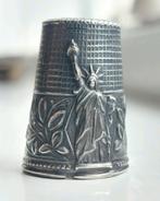 New York zilveren vingerhoedje souvenir Statue of Liberty, Reliëf, Ophalen of Verzenden, Zo goed als nieuw, Buitenland