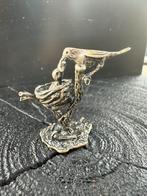 Zilveren miniatuur vogels in vogelnestje, Antiek en Kunst, Ophalen of Verzenden, Zilver