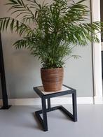 Metalen Bijzettafel, Plantentafel met Marmer blad, Huis en Inrichting, Tafels | Bijzettafels, Minder dan 45 cm, Minder dan 55 cm