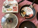 Tefal pannen diverse uitvoeringen en maten, Huis en Inrichting, Xxxx, Ophalen of Verzenden, Zo goed als nieuw, Rvs