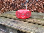 zgan rood wit draagbare radio cd speler philips, Ophalen of Verzenden, Zo goed als nieuw, Philips, Met radio