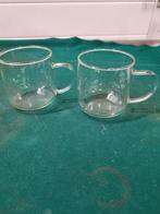 theeglazen dun glas met oor  2 stuks, Verzamelen, Glas en Borrelglaasjes, Ophalen of Verzenden, 'T Olde Gre-j, Info@toldegrej.nl