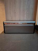 Brabantia Broodtrommel - Zilver met Zwart - Ruim!, Ophalen of Verzenden, Gebruikt