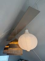 RISBYN Hanglampenkap, uivormig/wit, 57 cm, Huis en Inrichting, Lampen | Hanglampen, Ophalen, Zo goed als nieuw, 50 tot 75 cm