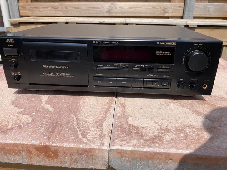 JVC TD-R472 direct drive motor - autoreverse, Audio, Tv en Foto, Cassettedecks, Enkel, JVC, Auto-reverse, Tape counter, Ophalen of Verzenden