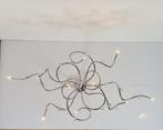 Plafondlamp chroom van Willemse verlichting, Huis en Inrichting, Lampen | Plafondlampen, Ophalen, Gebruikt, Glas, Vintage