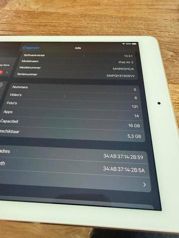 Apple iPad Air 2 - Nette Tablet! beschikbaar voor biedingen