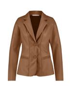 Nieuw: Camel Blazer Lederlook Studio Anneloes Maat S, Studio Anneloes, Bruin, Nieuw, Ophalen of Verzenden