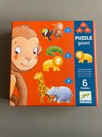 Djeco geant puzzel, Ophalen of Verzenden, 10 tot 50 stukjes, Zo goed als nieuw