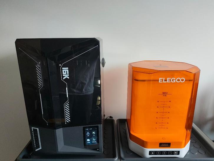 Elegoo Saturn 4 Ultra 16K + Mercury 3.0 + Resin & Acc., Computers en Software, 3D Printers, Nieuw, Ingebouwde Wi-Fi, Ophalen