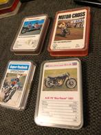 Set van 4 kwartetten - Motorfietsen speedway, Ophalen of Verzenden, Gebruikt, Speelkaart(en)