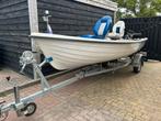 Visboot incl. motor en trailer, Watersport en Boten, Vis- en Consoleboten, Ophalen, Zo goed als nieuw