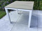 Tuintafel polywood grijs wit Bellagio Kees Smit, Tuin en Terras, Ophalen, Zo goed als nieuw, Vierkant, Aluminium