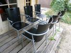 6 vintage Memphis design stoelen samen 20 euro, Ophalen, Gebruikt, Zwart, Memphis stijl