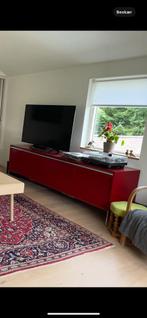 Tv kast dressoir echt rood metaal denk pastoe 225x51x69 h., Huis en Inrichting, Kasten | Dressoirs, Ophalen, Gebruikt, 200 cm of meer