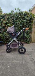 Wandelwagen Cangaroo Luxor grijs 3-in-1, Overige merken, Gebruikt, Ophalen of Verzenden, Luchtbanden