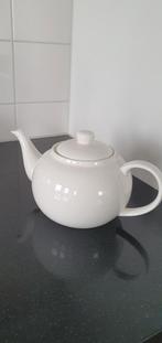 Witte Porseleinen Theepot - Zo Goed Als Nieuw, Ophalen, Overige typen, Zo goed als nieuw, Effen