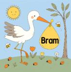 Geboortebord - ooievaar - Blauw - jongen, Ophalen, Nieuw, Geboortebord