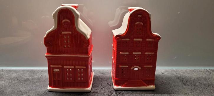 Postcodeloterij Huisjes/waxinelichthouders, Antiek en Kunst, Antiek | Woonaccessoires, Ophalen of Verzenden