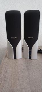 2 Philips boxjes, Computers en Software, Pc speakers, Ophalen of Verzenden, Zo goed als nieuw
