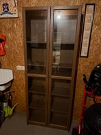 Ikea boekenkast met glazen deuren, Huis en Inrichting, Kasten | Vitrinekasten, 200 cm of meer, Zo goed als nieuw, 25 tot 50 cm