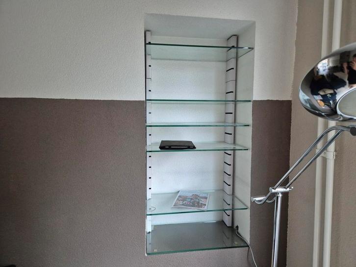 Vitrine / wandkast met glazen platen, Huis en Inrichting, Kasten | Vitrinekasten, Zo goed als nieuw, Minder dan 100 cm, 50 tot 100 cm