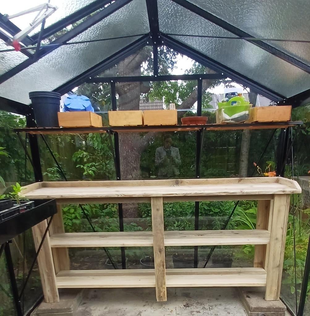 Oppottafel sidetable plantentafel tuintafel haltafel 220cm, Ophalen, Nieuw