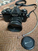 Nikon FM body en Nikon E-serie 50mm/1:1.8, Ophalen of Verzenden, Zo goed als nieuw, Spiegelreflex, Nikon