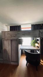 Van Londen hoogslaper, Huis en Inrichting, Slaapkamer | Stapelbedden en Hoogslapers, Ophalen, Hoogslaper, Eenpersoons, Zo goed als nieuw