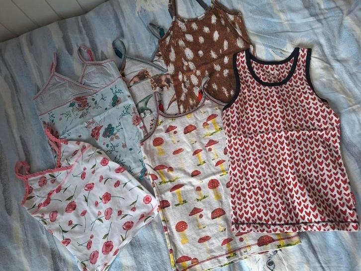 6 Hemdjes maat 5/6 jaar claesens Junior, Kinderen en Baby's, Kinderkleding | Maat 122, Gebruikt, Meisje, Nacht- of Onderkleding