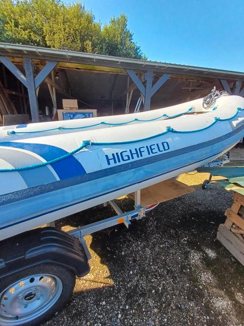 rubberboot Highfield Reef 390, Watersport en Boten, Rubberboten, Gebruikt, Overige merken, Aluminium, Minder dan 70 pk, Benzine