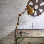Hala bureaulamp met tafelklem in unieke kleur goud, oude, Ophalen of Verzenden