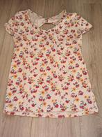 Bloemetjes shirt, Kleding | Dames, T-shirts, Ophalen, Wit, Maat 42/44 (L), Zo goed als nieuw