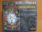 Cd orgel: 6 cd's met Ton Koopman en J.S. Bach Orgelwerken, Cd's en Dvd's, Cd's | Klassiek, Ophalen, Classicisme, Zo goed als nieuw