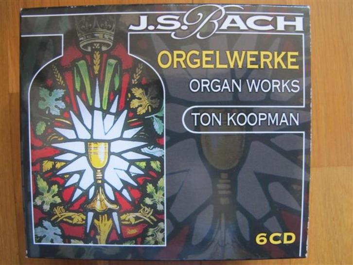 Cd orgel: 6 cd's met Ton Koopman en J.S. Bach Orgelwerken, Cd's en Dvd's, Cd's | Klassiek, Zo goed als nieuw, Kamermuziek, Classicisme