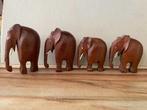 Houten olifanten, 4 stuks. IN DE AANBIEDING.     , NU 30 eur, Ophalen of Verzenden