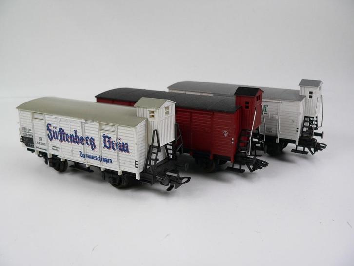 3x Fleischmann Ländertype wagons., Hobby en Vrije tijd, Modeltreinen | H0, Gebruikt, Wagon, Gelijkstroom, Fleischmann, Ophalen of Verzenden