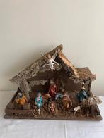 Kerststal met beeldjes, Diversen, Ophalen of Verzenden, Gebruikt