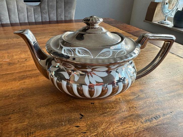 Vintage Georgian Gibsons Staffordshire Theepot, Antiek en Kunst, Antiek | Goud en Zilver, Ophalen of Verzenden